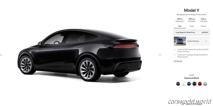 Tesla Finalmente Lanza el Model Y Juniper Más barato Desde $48,990 / Carscoops